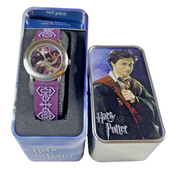 Harry Potter 2005 Precision Quartz Watch 833946 HC0073 Purple Hippogriff RARE - Picture 1 of 12